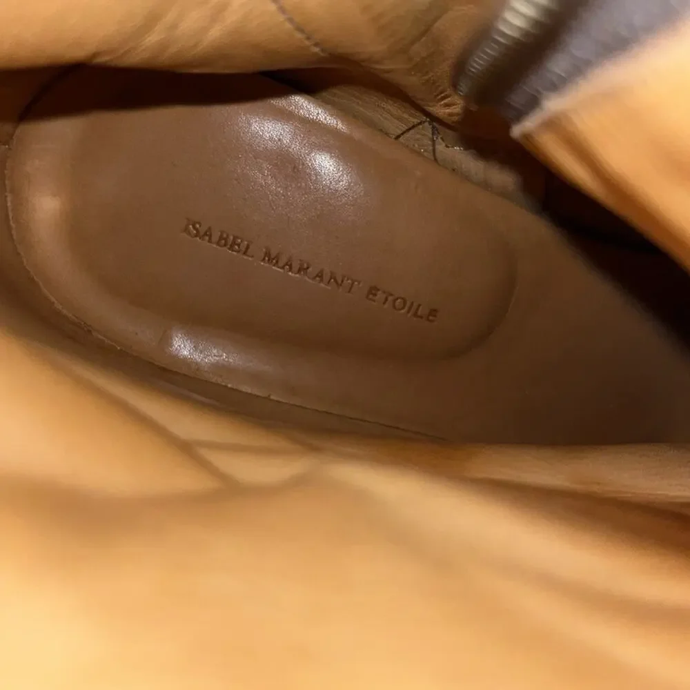 ISABEL MARANT Deyissa Suede Leather Ankle Boots Brown Taupe Size Size 36